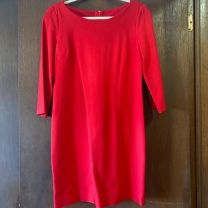 Red, Banana Republic Dress with Sleeves, 6P